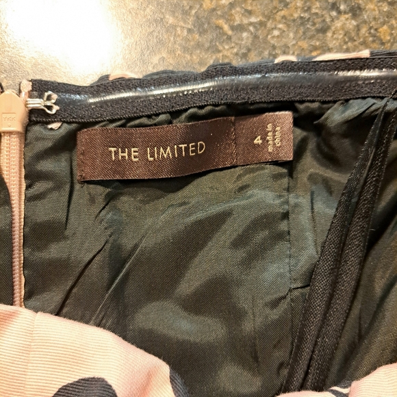 The Limited Pale Pink with Black Bubbles Strapless Dress - Picture 8 of 8